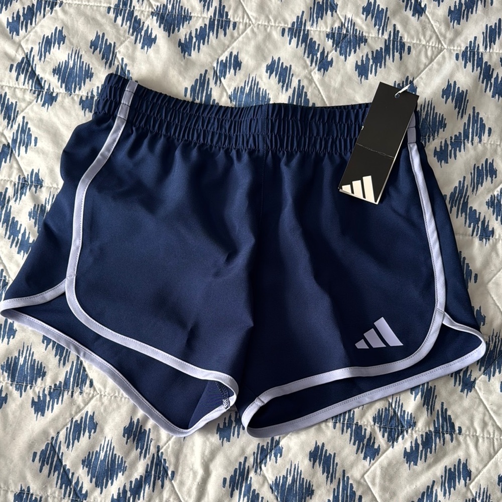 Youth Adidas Navy Blue Athletic Shorts